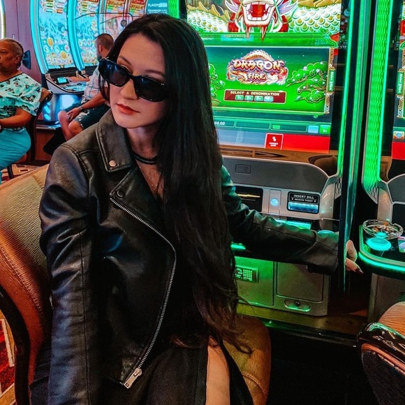 Abercrombie & Fitch Vegan Leather Moto Jacket - Picture 5 of 13